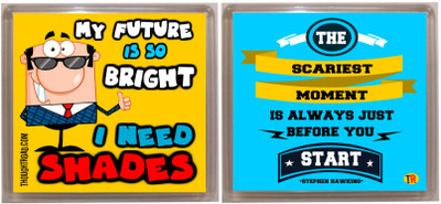 

Thoughtroad SCARIEST SHADES Fridge Magnet Pack of 2