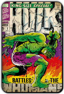 

Marvel The Incredible Hulk pack of 1 (Officially Licensed) Fridge Magnet Pack of 1(Multicolor)