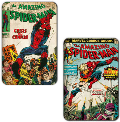 

Marvel Spiderman deadliest (Officially Licensed) Fridge Magnet Pack of 2(Multicolor)