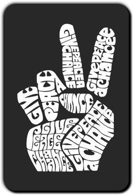 

Posterboy Give Peace a chance Fridge Magnet Pack of 1(Multicolor)
