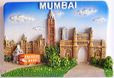 Temple Trees Mumbai Scenery Fridge Magnet Pack of 1 Multicolor Temple Trees Magnets