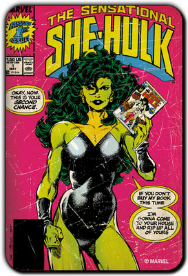

Marvel Sensational She Hulk pack of 1 (Officially Licensed) Fridge Magnet Pack of 1(Multicolor)