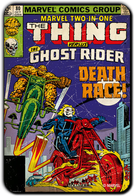 

Marvel Ghost rider death race pack of 1 (Officially Licensed) Fridge Magnet Pack of 1(Multicolor)