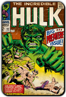 

Marvel Monster - Hulk pack of 1 (Officially Licensed) Fridge Magnet Pack of 1(Multicolor)