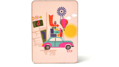 

My Own Vintage Car Travel Fridge Magnet Pack of 1(Multicolor)