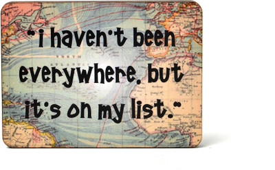 

My Own Been Everywhere Fridge Magnet Pack of 1(Multicolor)
