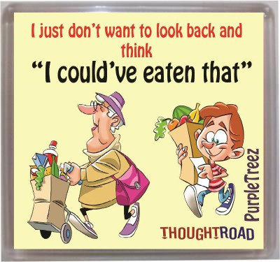 

Thoughtroad Looking Back Fridge Magnet Pack of 1(Multicolor)