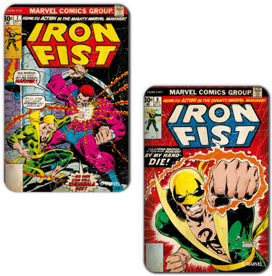

Marvel Iron Fist -by my hand (Officially Licensed) Fridge Magnet Pack of 2(Multicolor)