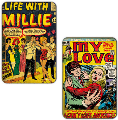 

Marvel life with Millie - Comics (Officially Licensed) Fridge Magnet Pack of 2(Multicolor)