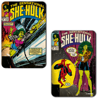 

Marvel She Hulk -Sensational (Officially Licensed) Fridge Magnet Pack of 2(Multicolor)