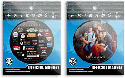 

Mc Sid Razz Friends Infographic and On the Couch Fridge Magnet Pack of 2(Multicolor)