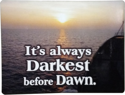 Fabionic It's always Darkest before Dawn. Fridge Magnet Pack of 1