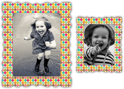 NOURiSH Rectangular Photo Frame Fridge Magnet Pack of 2