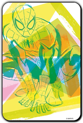 

Marvel Spider-man yellow (Officially Licensed) Fridge Magnet Pack of 1(Multicolor)