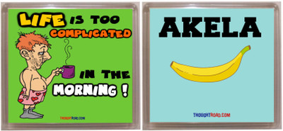 Thoughtroad Akela life Fridge Magnet Pack of 2