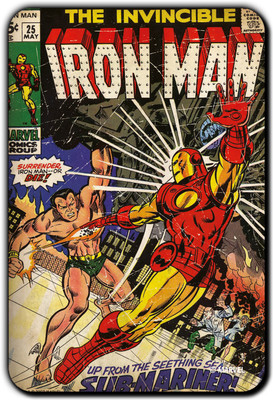 

Marvel iron man Submarine pack of 1 (Officially Licensed) Fridge Magnet Pack of 1(Multicolor)