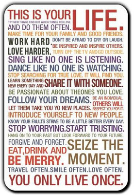 

Posterboy This is your life Fridge Magnet Pack of 1(Multicolor)