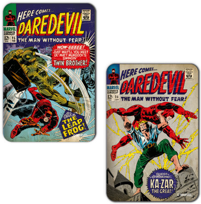 

Marvel Daredevil -without fear (Officially Licensed) Fridge Magnet Pack of 2(Multicolor)