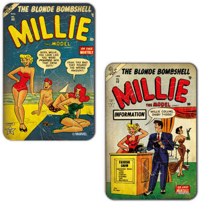 

Marvel Millie - Comics (Officially Licensed) Fridge Magnet Pack of 2(Multicolor)
