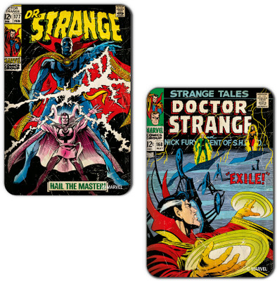 

Marvel Dr.Strange exile (Officially Licensed) Fridge Magnet Pack of 2(Multicolor)
