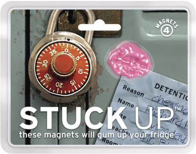 

GeekGoodies Stuckup Chewed Gum Fridge Magnet Pack of 4(Multicolor)