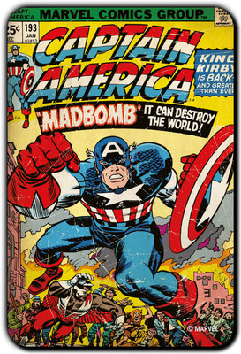 

Marvel Captain America -Madbomb pack of 1 (Officially Licensed) Fridge Magnet Pack of 1(Multicolor)