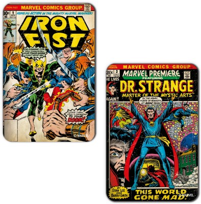 

Marvel Dr.Strange -iron Fist (Officially Licensed) Fridge Magnet Pack of 2(Multicolor)