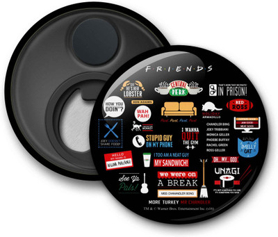 

Mc Sid Razz Official "F.r.i.e.n.d.s" - Infographic Fridge Magnet Pack of 1(Multicolor)