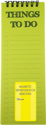 Nourish Things To Do - Magnetic Refrigerator Regular Memo Pad Ruled 50 Pages(Green)