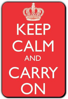 

Posterboy Keep calm and carry on Fridge Magnet Pack of 1(Multicolor)