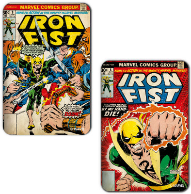 

Marvel Iron Fist (Officially Licensed) Fridge Magnet Pack of 2(Multicolor)
