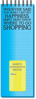Nourish Magnetic Memo Pad Regular Memo Pad Ruled 50 Pages(Blue)