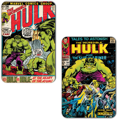 

Marvel Hulk immortals (Officially Licensed) Fridge Magnet Pack of 2(Multicolor)