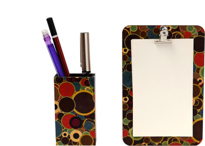 

My Own Vintage Circles Magnetic Note Pads Pack of 2(Multicolor)