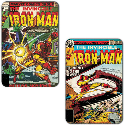 

Marvel Iron man power (Officially Licensed) Fridge Magnet Pack of 2(Multicolor)