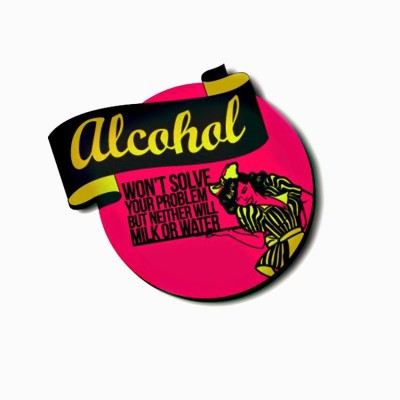 

The Big Bag Theory Alcohol Milk Water Fridge Magnet Pack of 1(Multicolor)