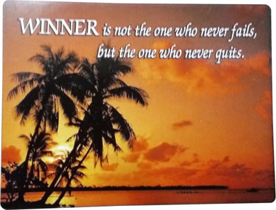 

Fabionic WINNER is not the one who never fails, but the one who never quits. Fridge Magnet Pack of 1