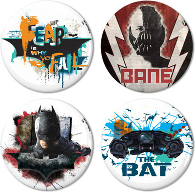 

Warner Bros. Batman All Fridge Magnet Pack of 4(Multicolor)