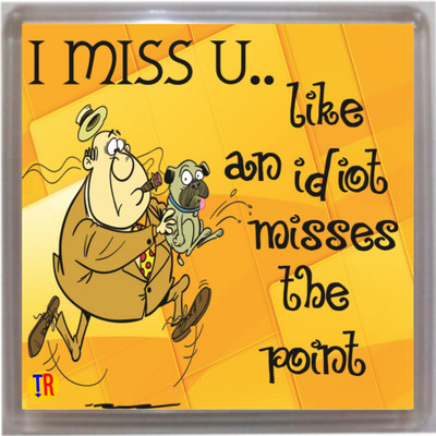 

Thoughtroad MISS U Door Magnet, Fridge Magnet Pack of 1(Multicolor)