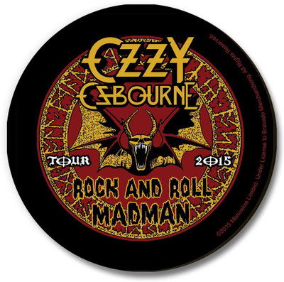 Bravado Ozzy Ozbourne Rock and Roll Madman Fridge Magnet, Door Magnet Pack of 1 Multicolor