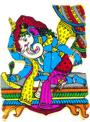 

Utkalamrita Ganesha Fridge Magnet Fridge Magnet Pack of 1(Multicolor)