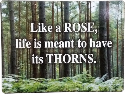 

Fabionic Like a ROSE, life is meant to have its THORNS. Fridge Magnet Pack of 1