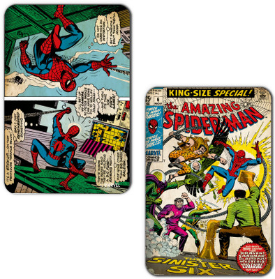 

Marvel Spiderman (Officially Licensed) Fridge Magnet Pack of 2(Multicolor)