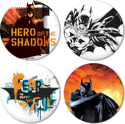 

Warner Bros. Batman -The Hero Fridge Magnet Pack of 4(Multicolor)