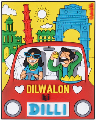

Chumbak I Love Delhi Fridge Magnet Pack of 1(Multicolor)
