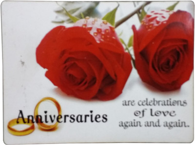 

Fabionic Anniversaries are celebrations of love again and again Fridge Magnet Pack of 1
