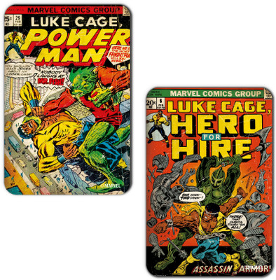 

Marvel Luke cage -power (Officially Licensed) Fridge Magnet Pack of 2(Multicolor)