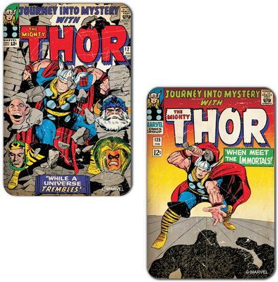 

Marvel Thor -immortals (Officially Licensed) Fridge Magnet Pack of 2(Multicolor)