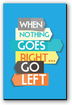 Seven Rays When Nothing Goes Right Fridge Magnet Pack of 1 Multicolor