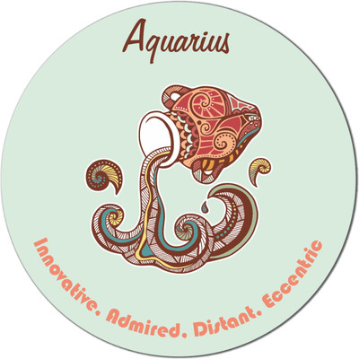 

My Own Aquarius Fridge Magnet Pack of 1(Multicolor)